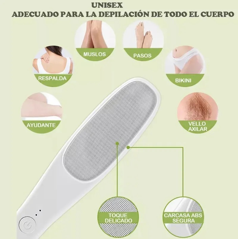 REMOVEDOR DE CALLOS CON DEPILADOR ATRÁS